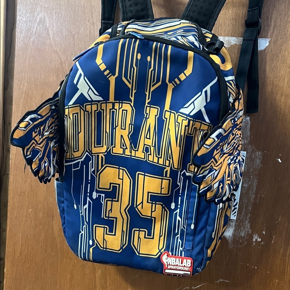 NBA Blue and Gold Durant Backpack